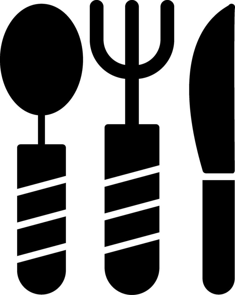 Cooking Utensils Glyph Icon vector