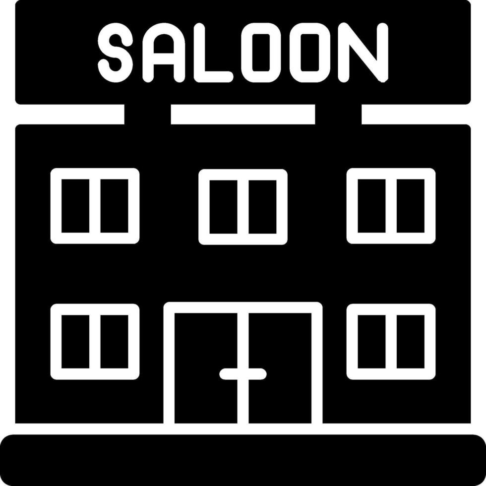 Saloon Glyph Icon vector