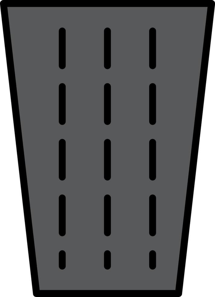 Road Line Filled Icon vector