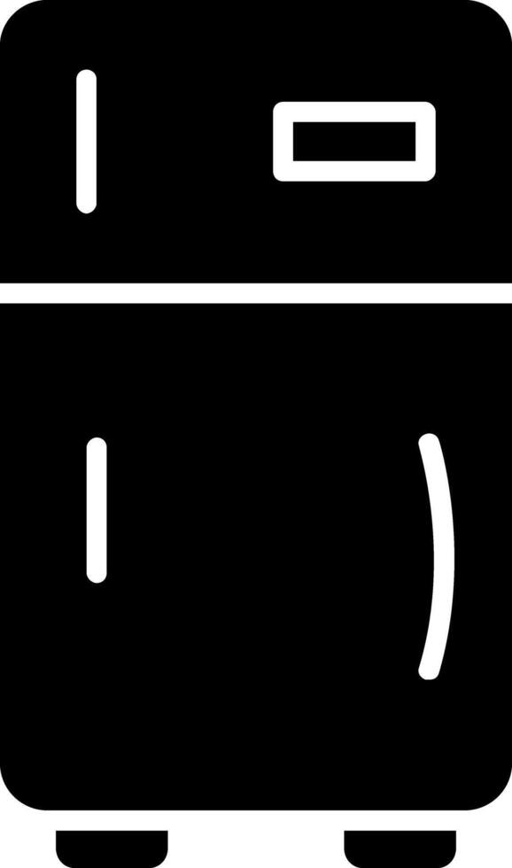 Refrigerator Glyph Icon vector