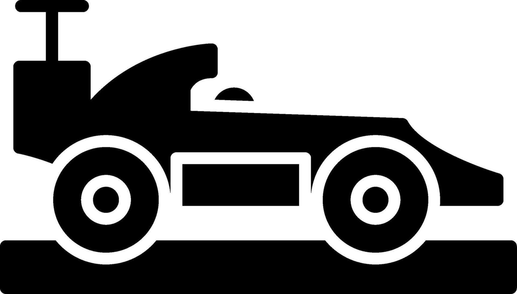 Racing Glyph Icon vector