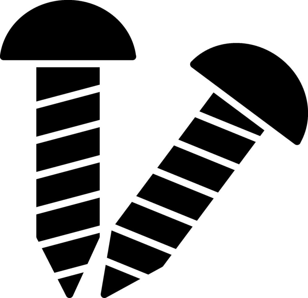 Screws Glyph Icon vector