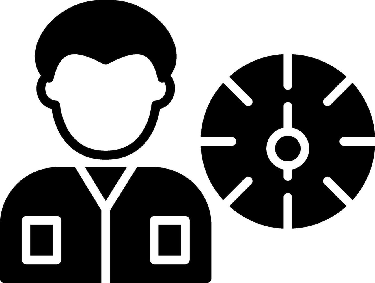 Working Hours Glyph Icon vector