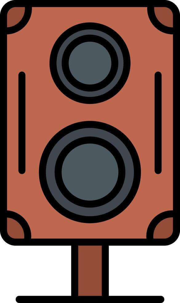 Speakers Line Filled Icon vector