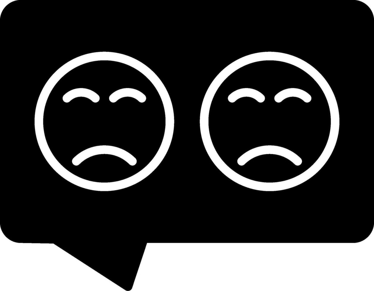 Bad Review Glyph Icon vector