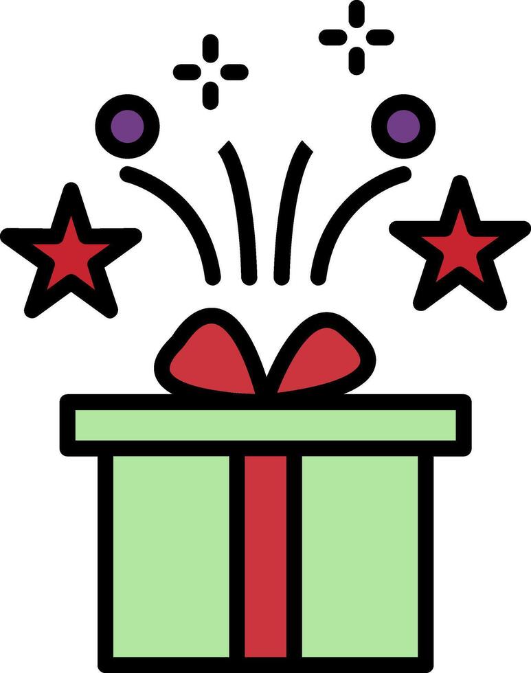 Gifts Line Filled Icon vector