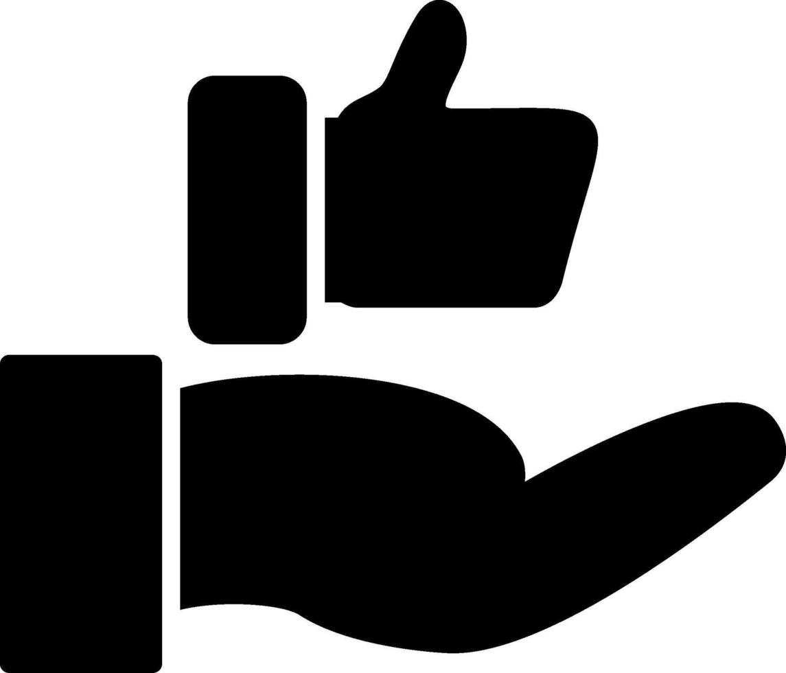 Customer Satisfaction Glyph Icon vector