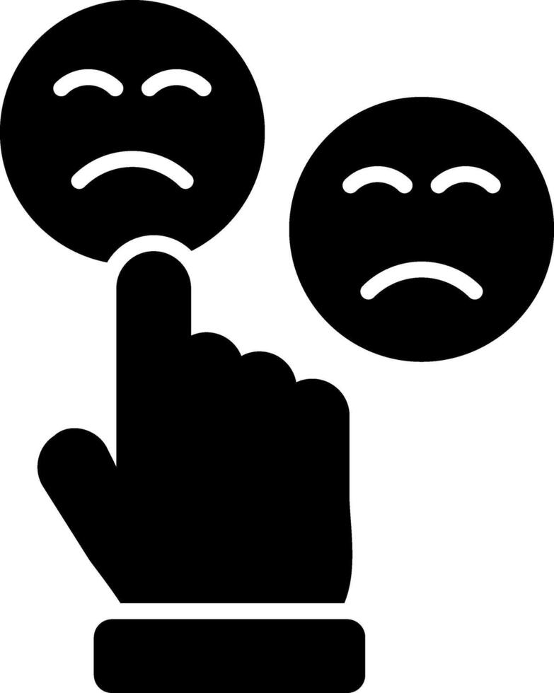Customer Satisfaction Glyph Icon vector