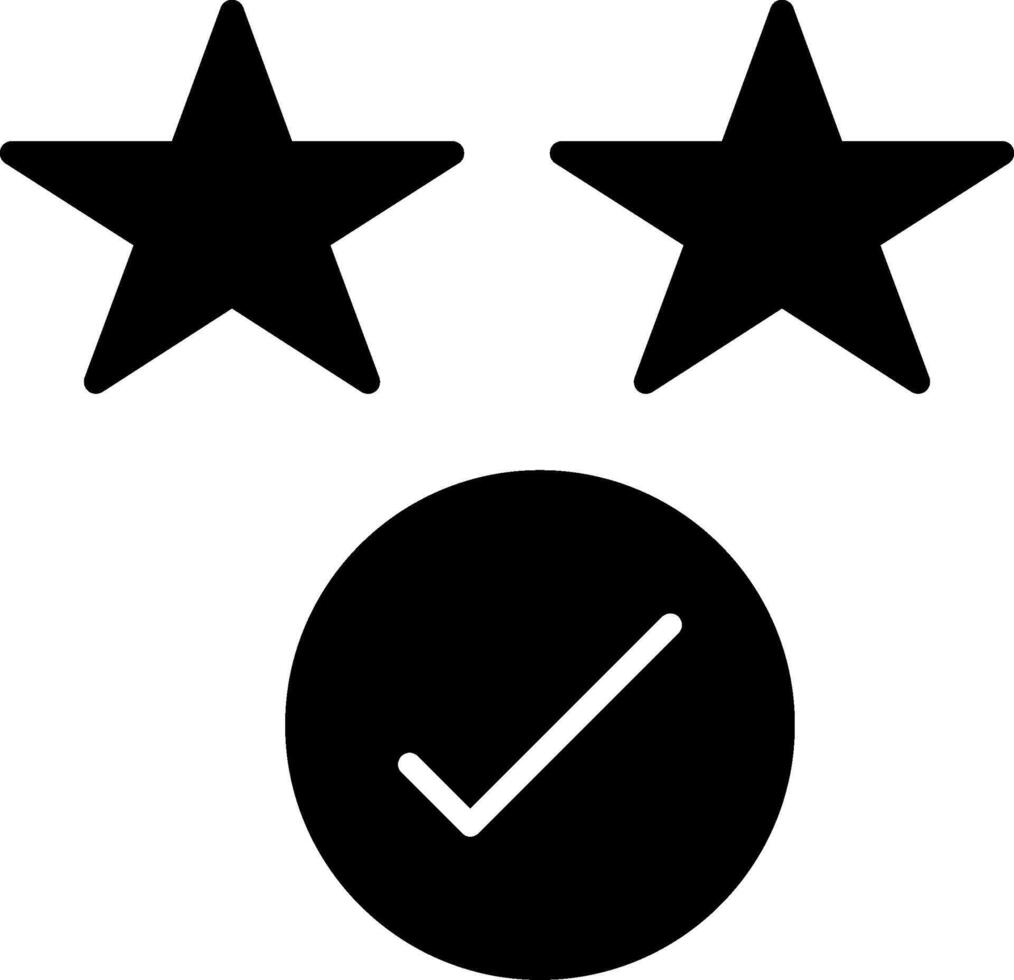Rating Glyph Icon vector
