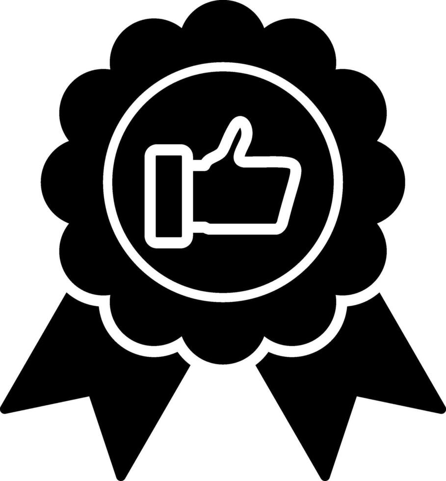 Achievement Glyph Icon vector