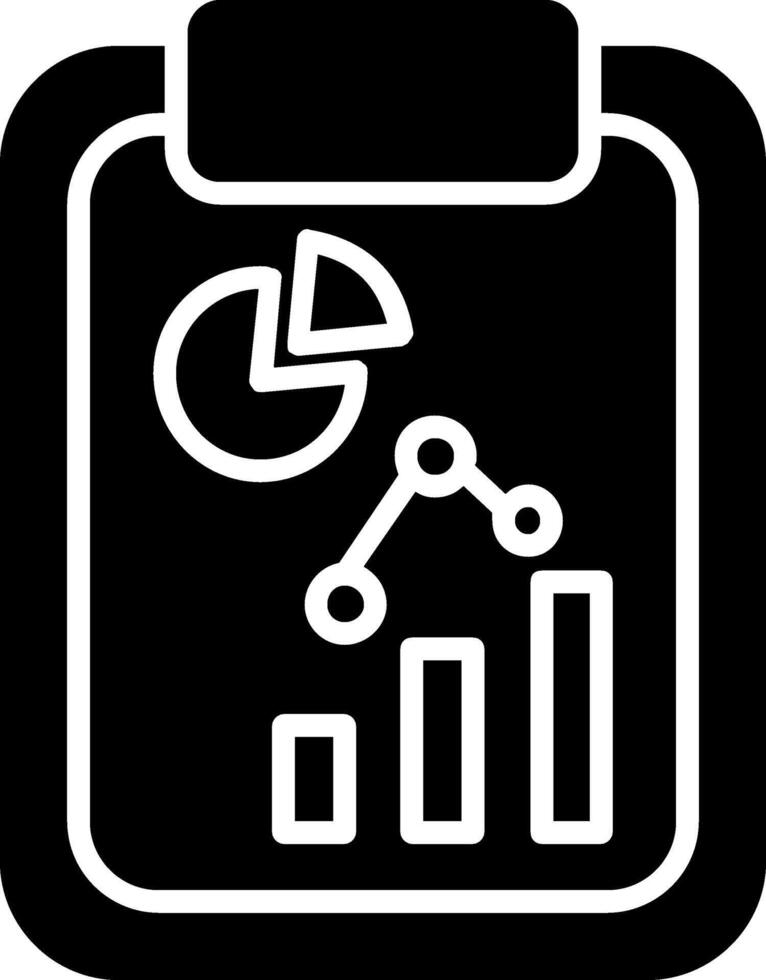 Report Glyph Icon vector