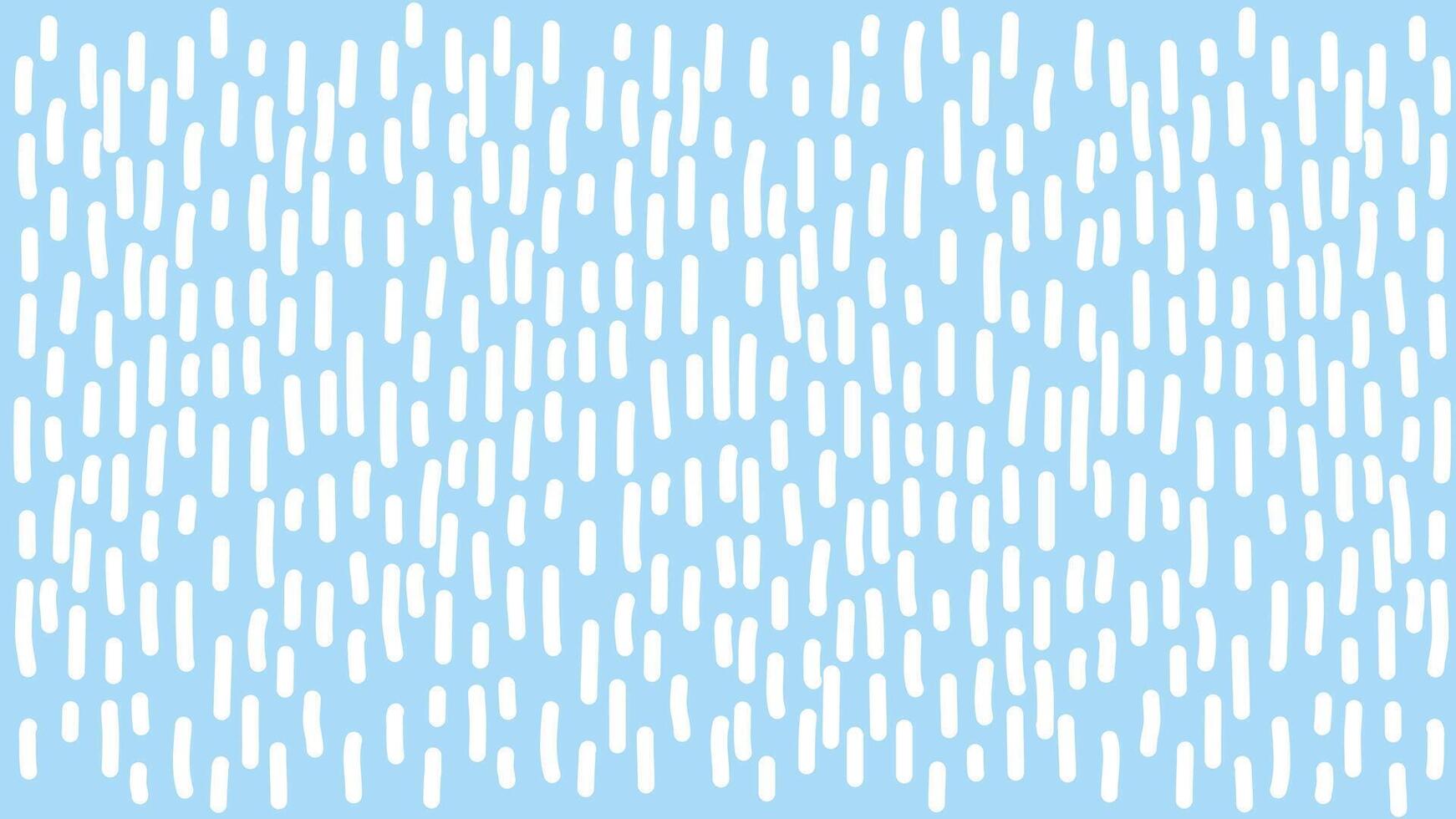 Dynamic Blue Background. White Rain Pattern. Abstract Modern Texture For Your Design. Pattern With White Rounded Lines. Summer rain vector