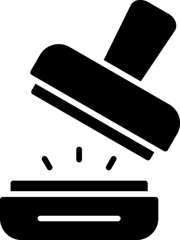 Stamp Glyph Icon vector