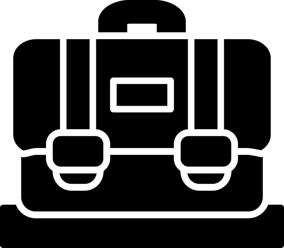 Suitcase Glyph Icon vector