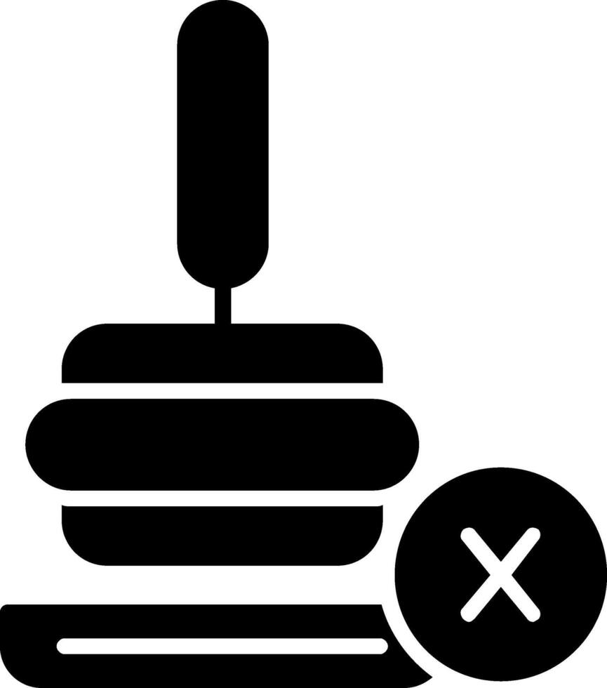 Coffee Tamper Glyph Icon vector