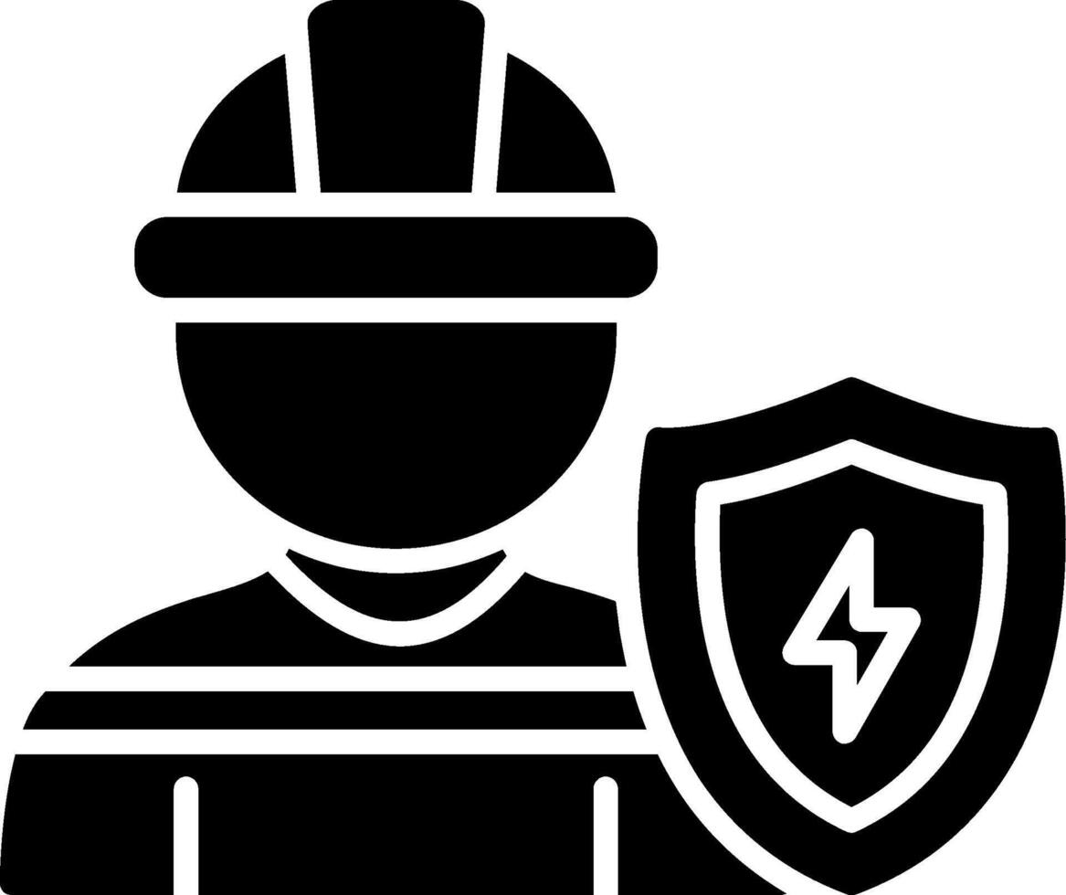 Engineering Protection Glyph Icon vector