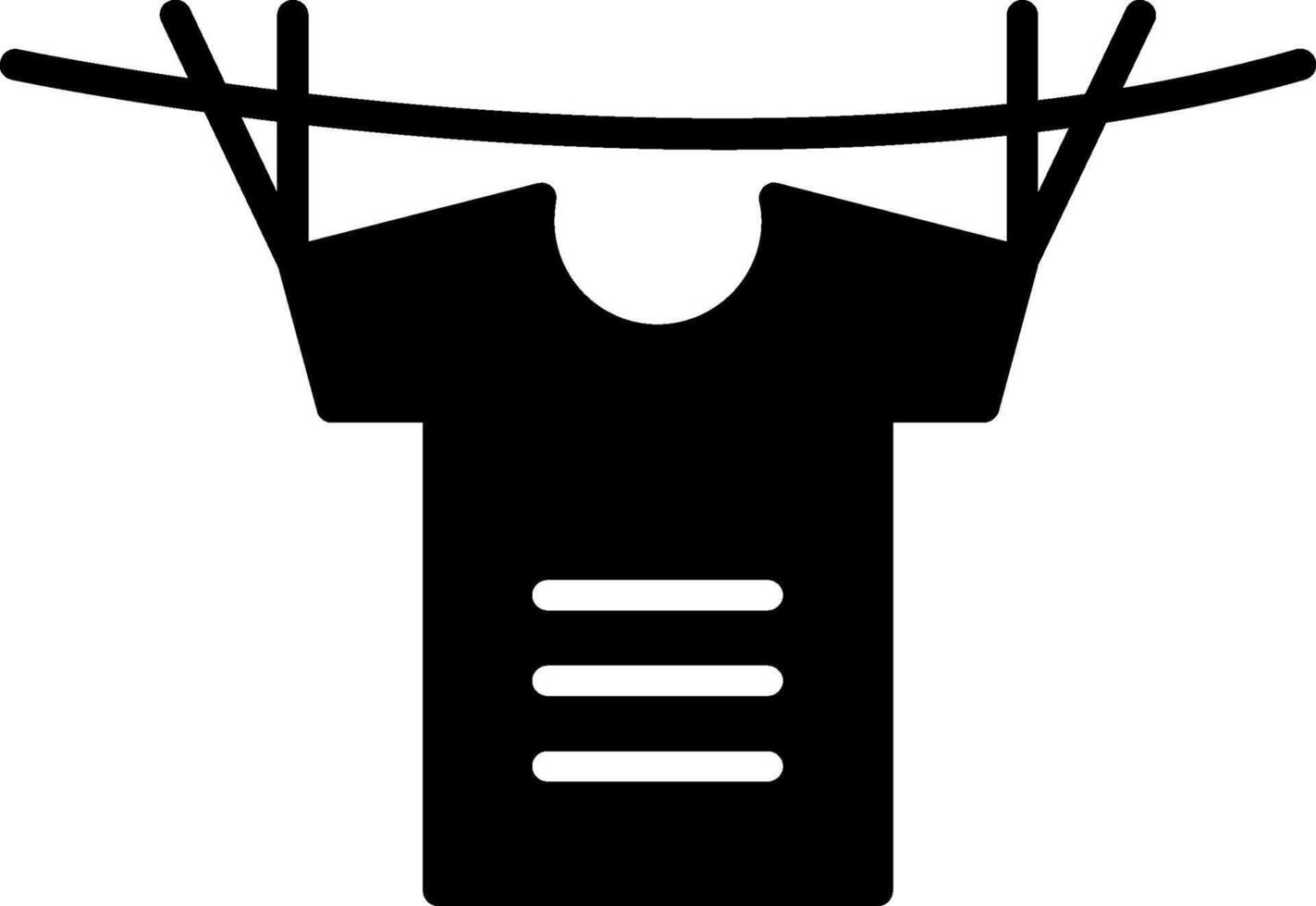 Shirt Glyph Icon vector