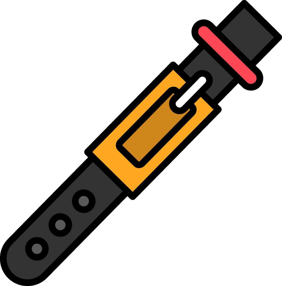 Belt Line Filled Icon vector