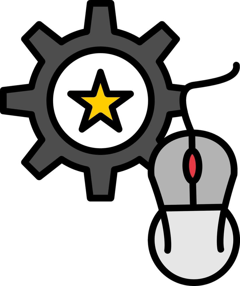 Skills Line Filled Icon vector