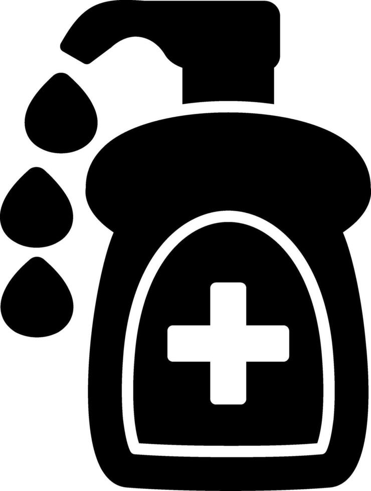 Liquid Soap Glyph Icon vector