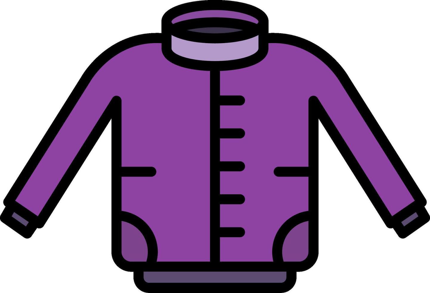 Jacket Line Filled Icon vector