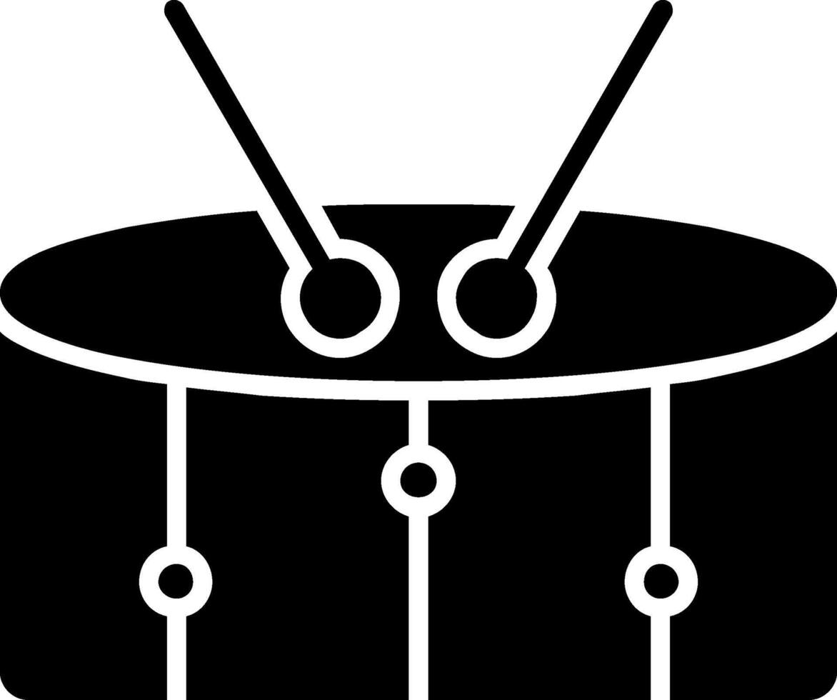 Snare Glyph Icon vector