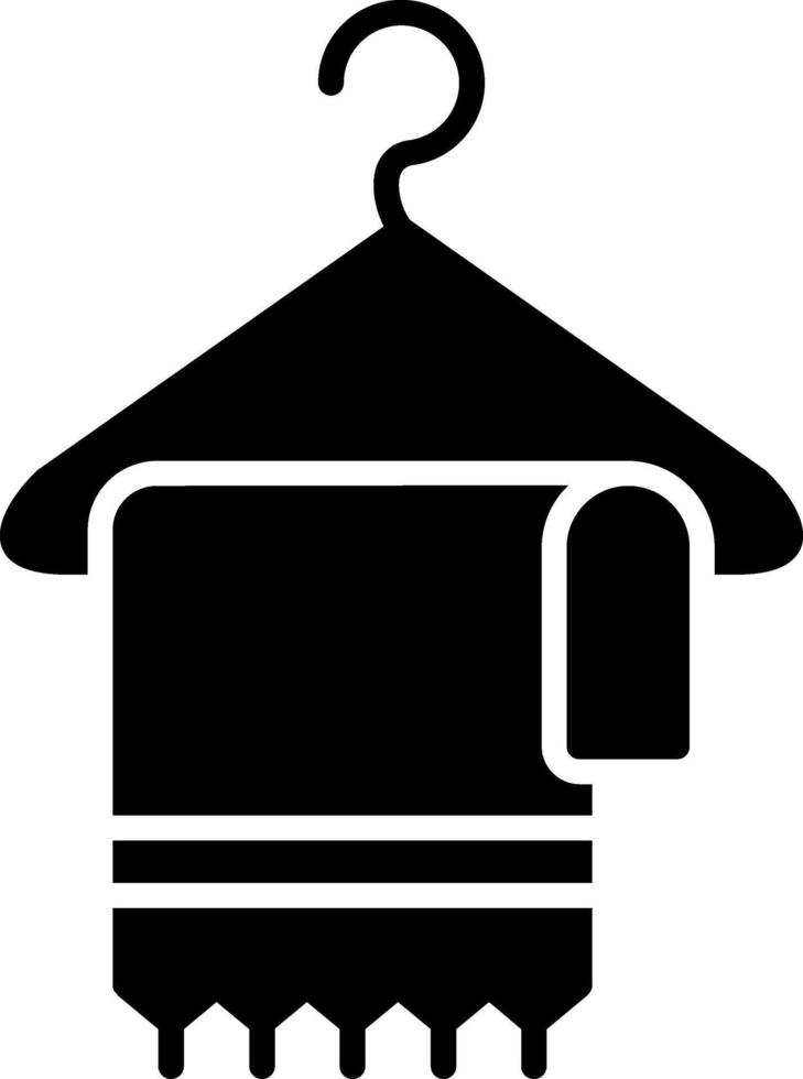 Towel Glyph Icon vector