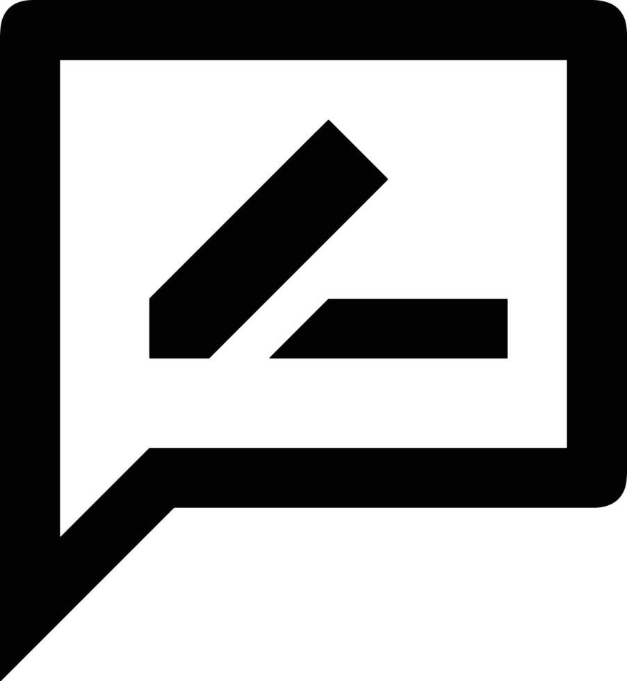 Comment icon symbol image for element design chat and communication vector