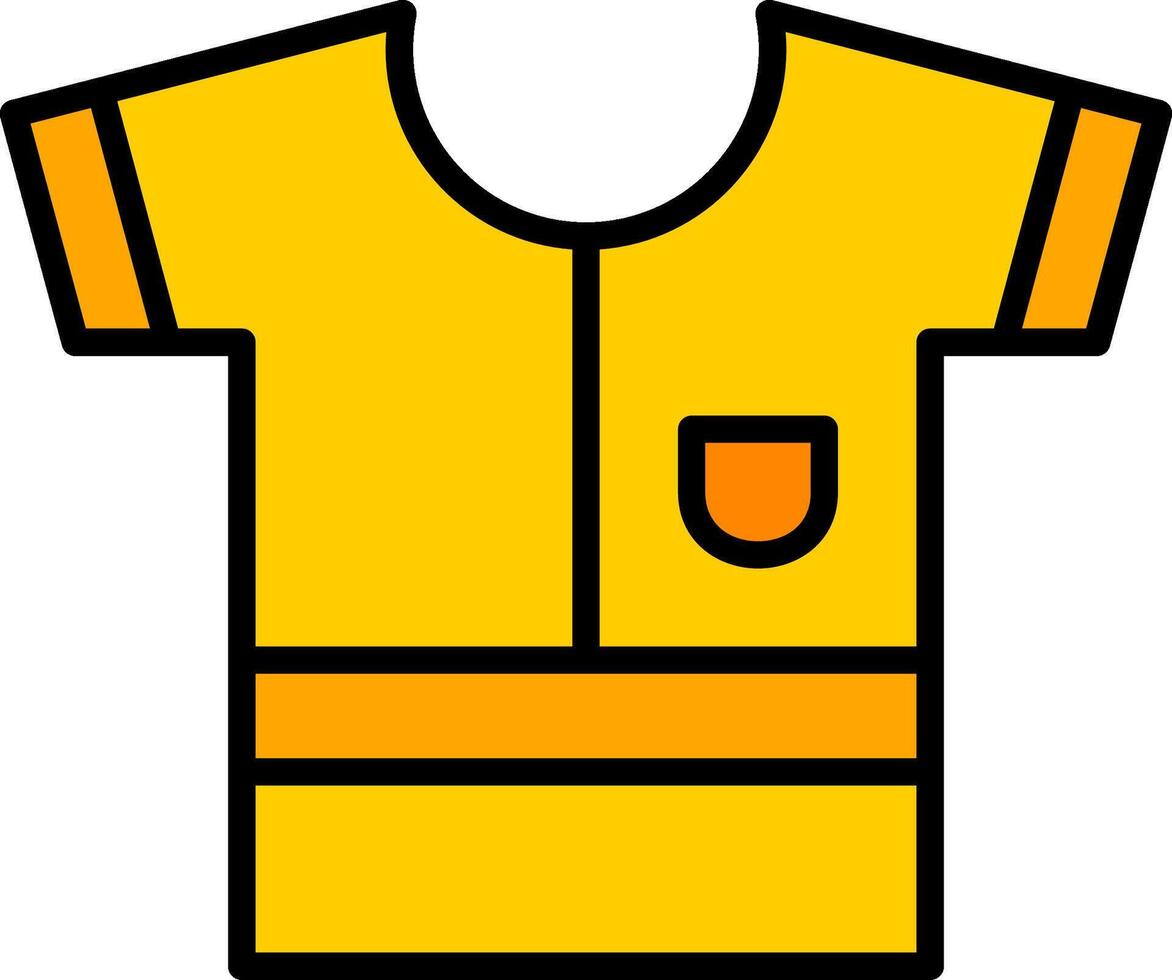 Shirt Line Filled Icon vector