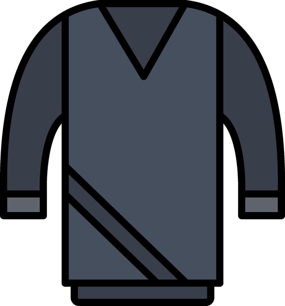 Sweater Line Filled Icon vector