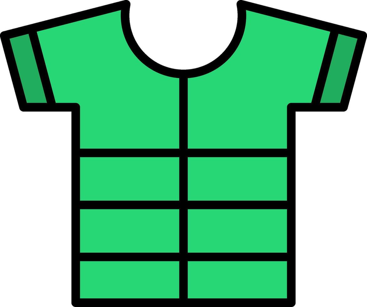 Shirt Line Filled Icon vector