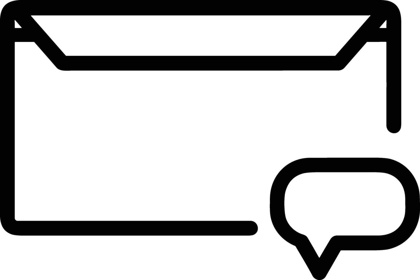 Comment icon symbol image for element design chat and communication vector