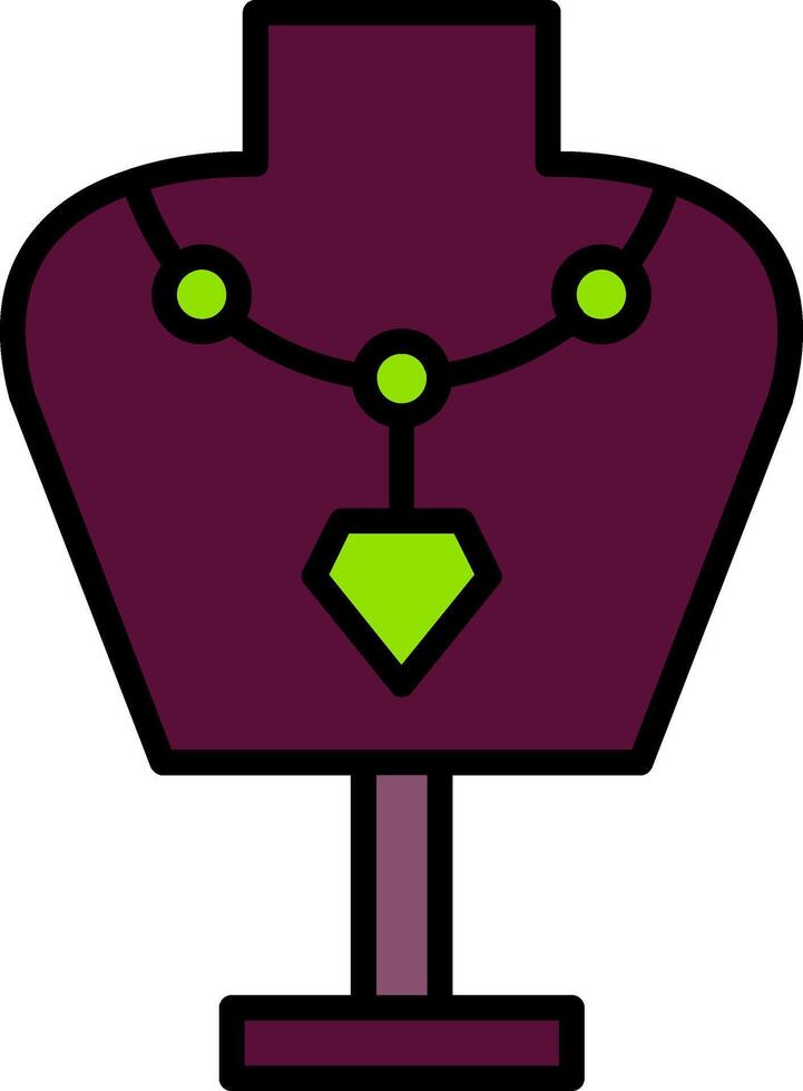 Mannequin Line Filled Icon vector