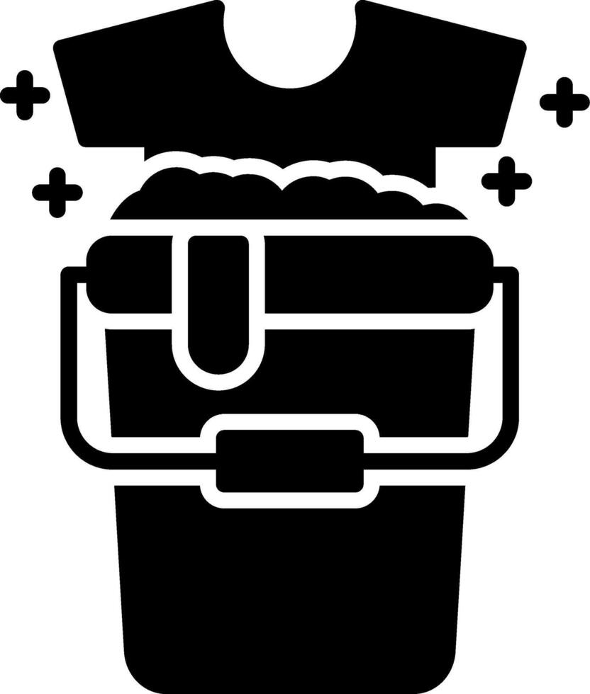 Bucket Glyph Icon vector