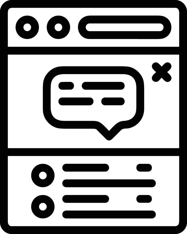 comentario icono símbolo imagen para elemento diseño charla y comunicación vector