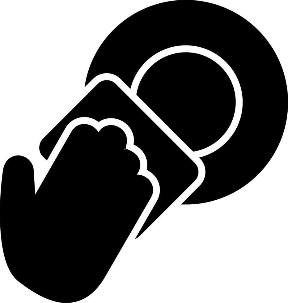 Dish Glyph Icon vector