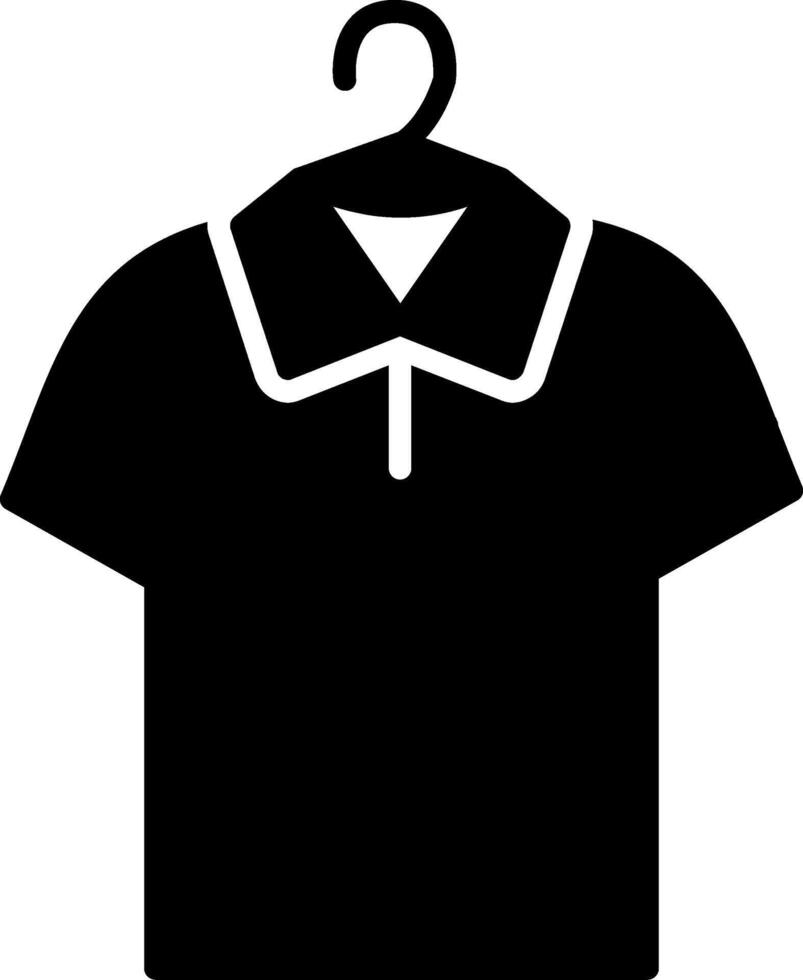 icono de glifo de camisa vector