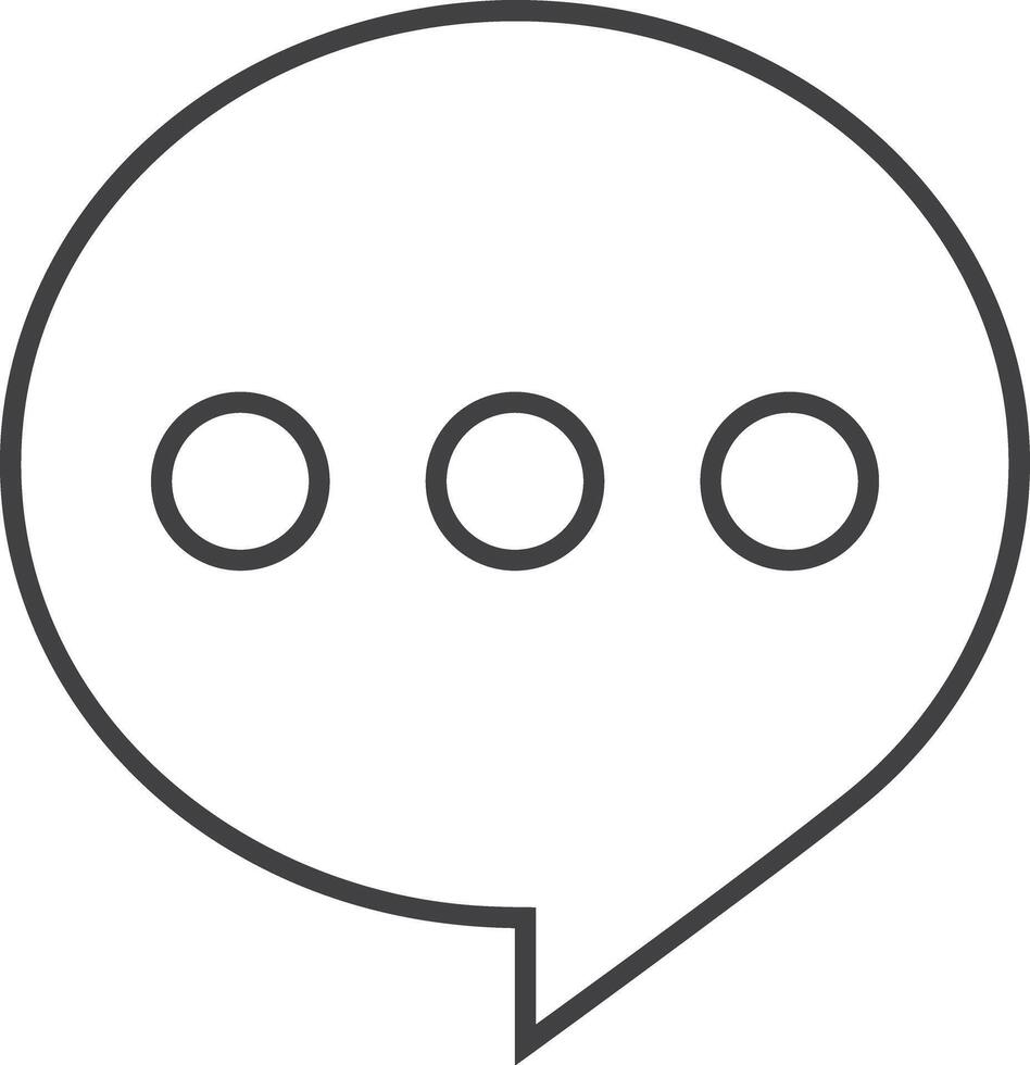 Comment icon symbol image for element design chat and communication vector