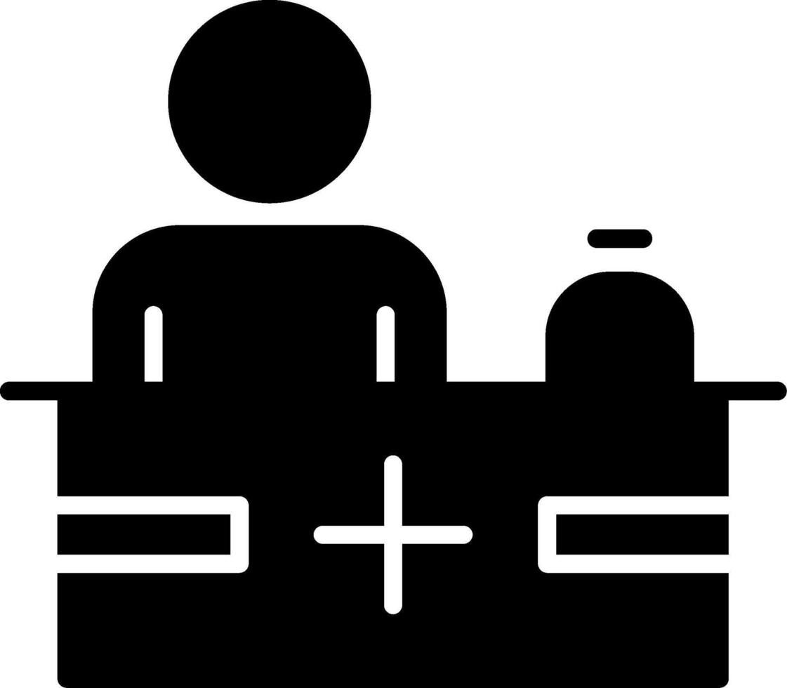 Reception Glyph Icon vector