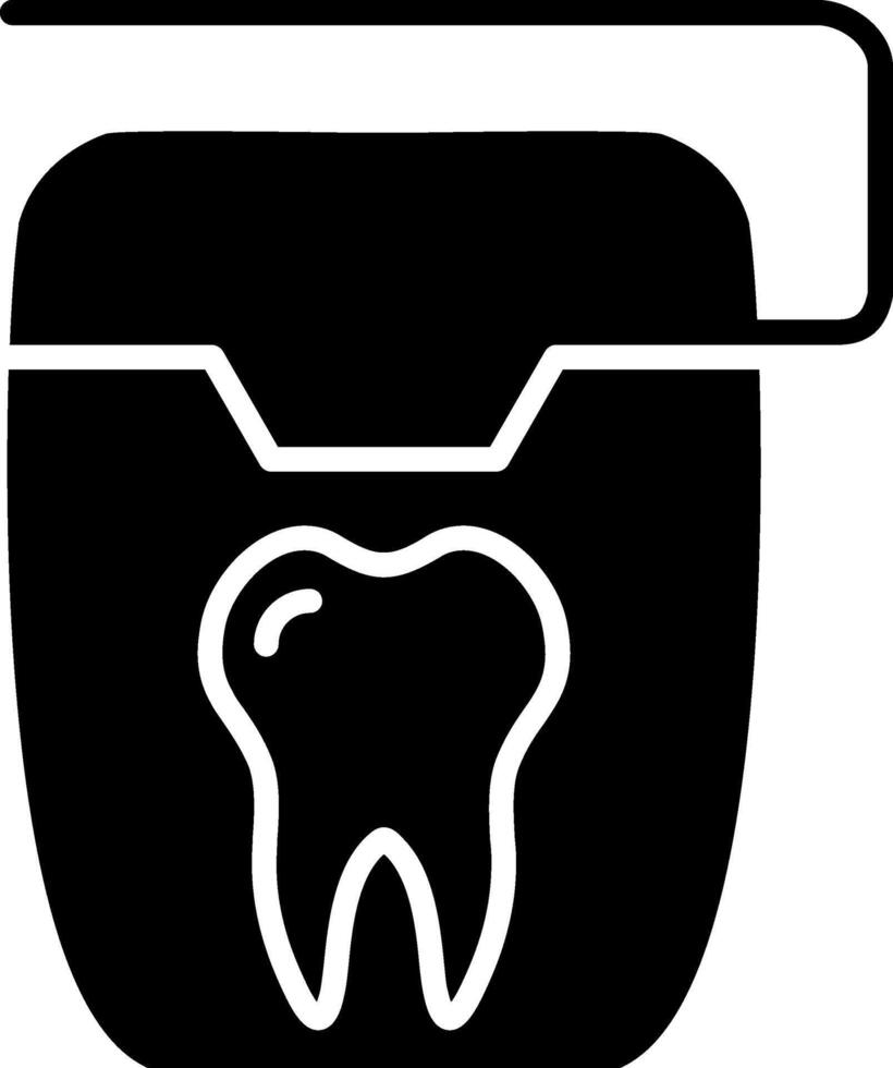 Floss Glyph Icon vector