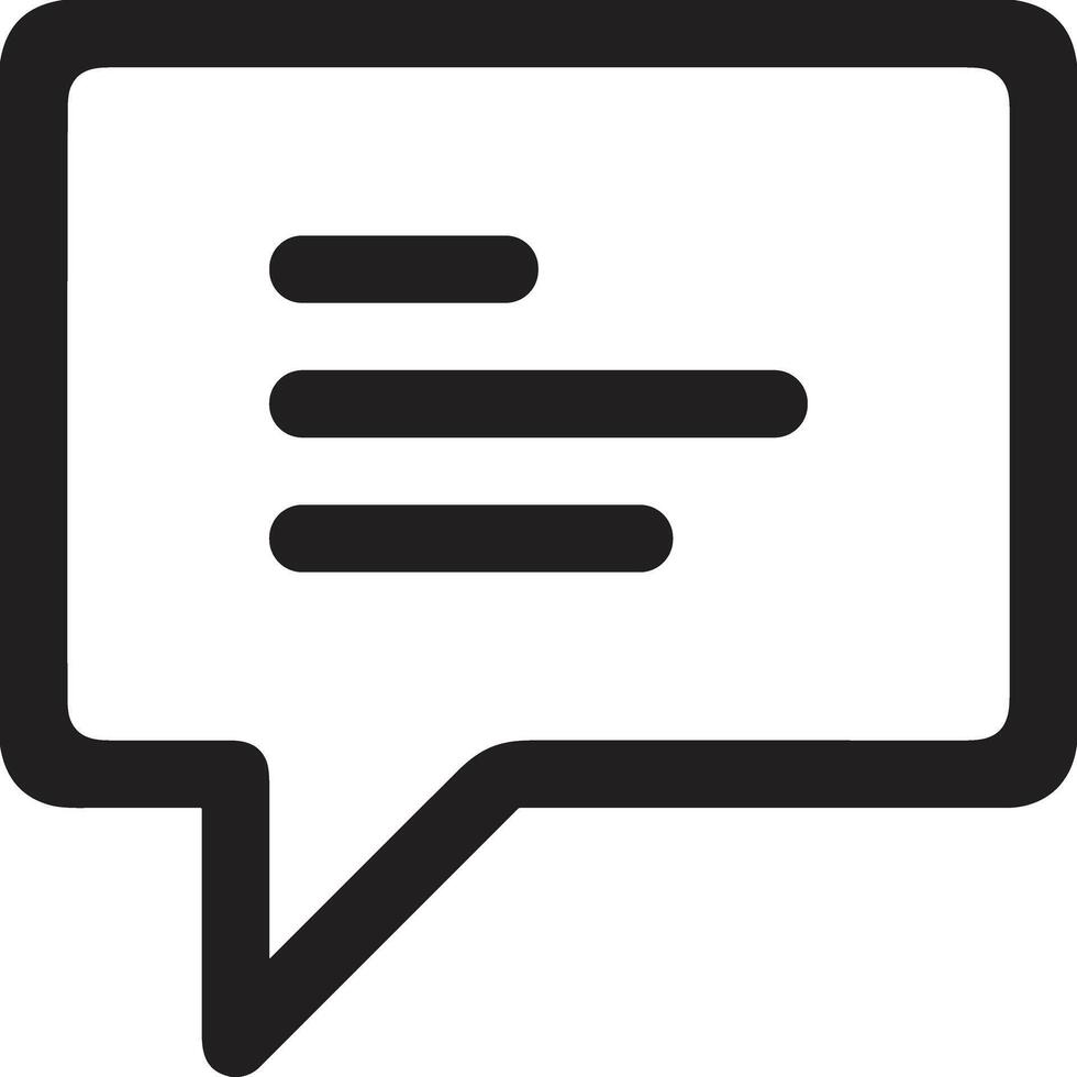 Comment icon symbol image for element design chat and communication vector