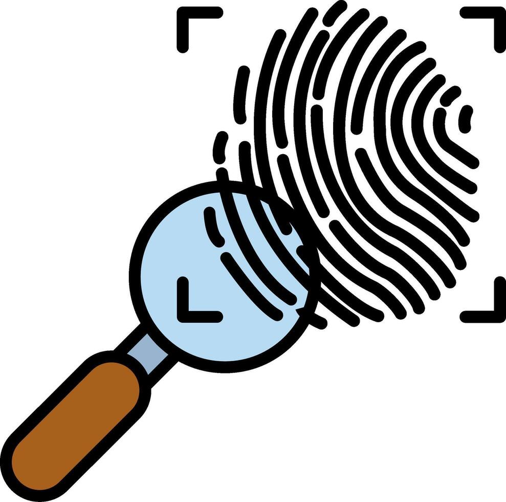Investigation Line Filled Icon vector