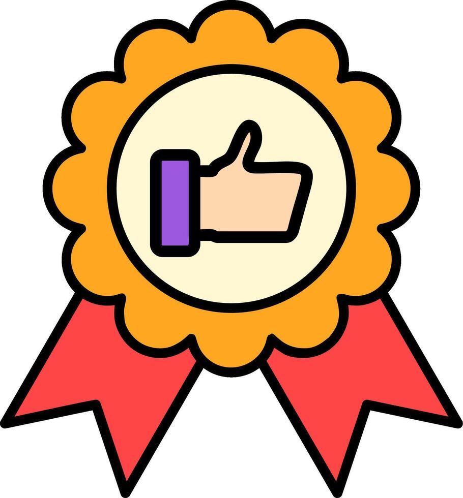 Achievement Line Filled Icon vector