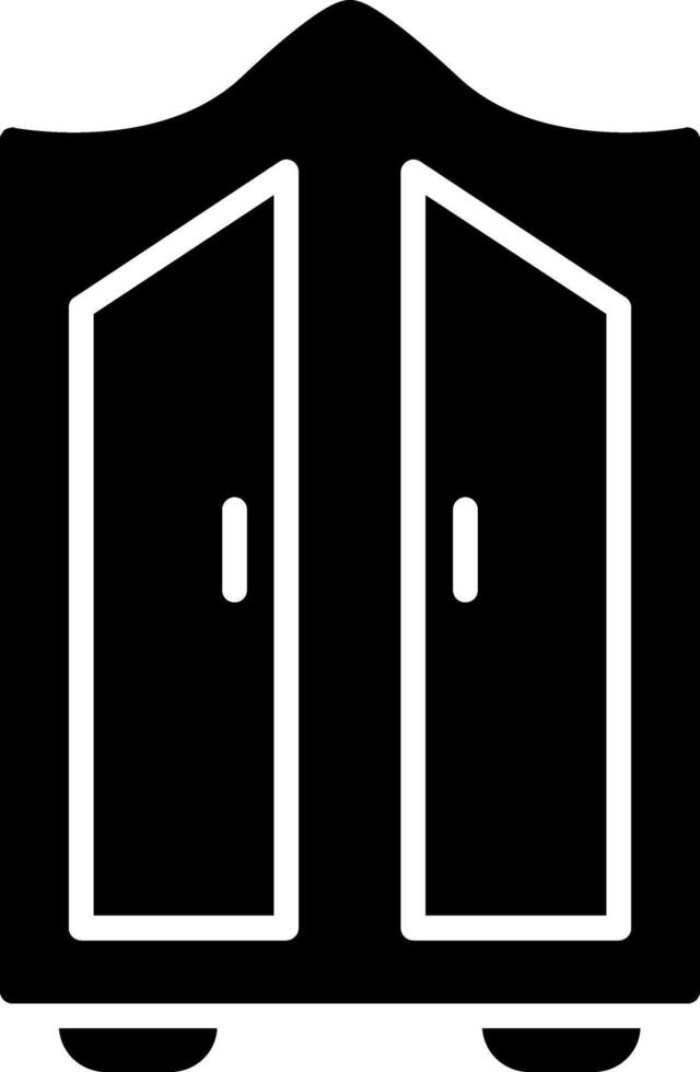 Wardrobe Glyph Icon vector