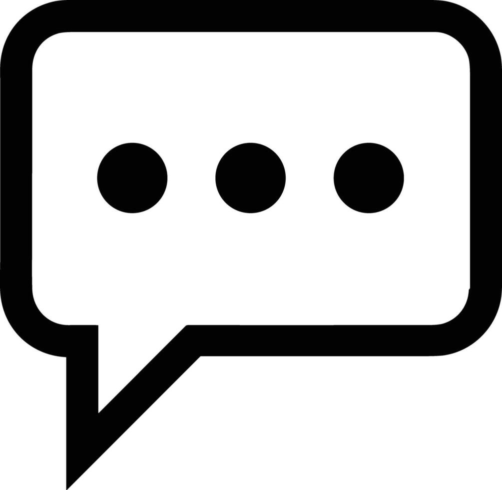 Comment icon symbol image for element design chat and communication vector