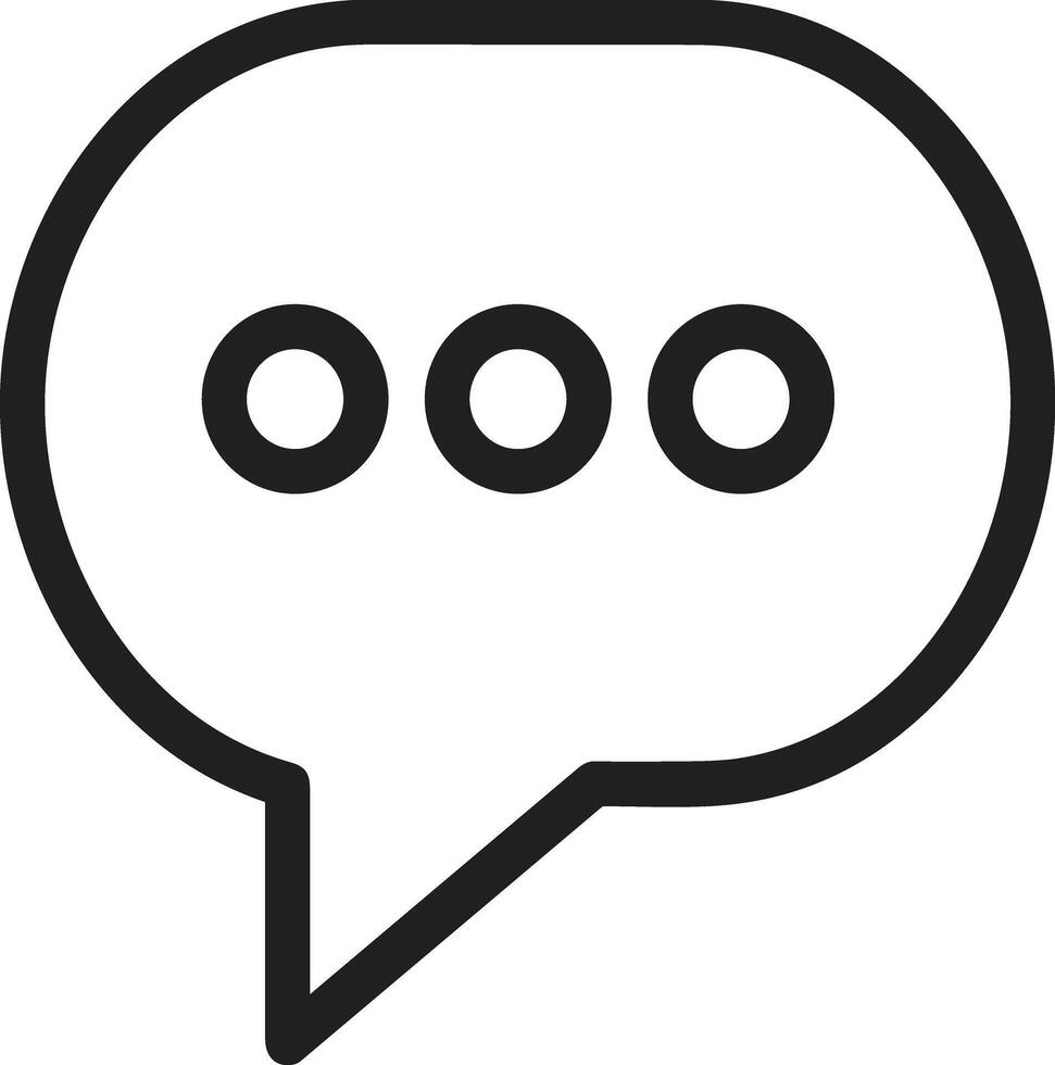 Comment icon symbol image for element design chat and communication vector