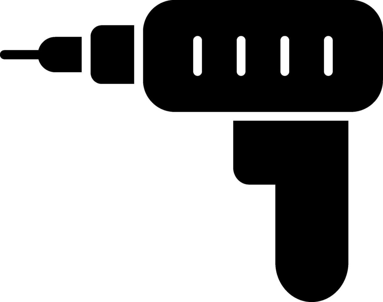 Nail Gun Glyph Icon vector