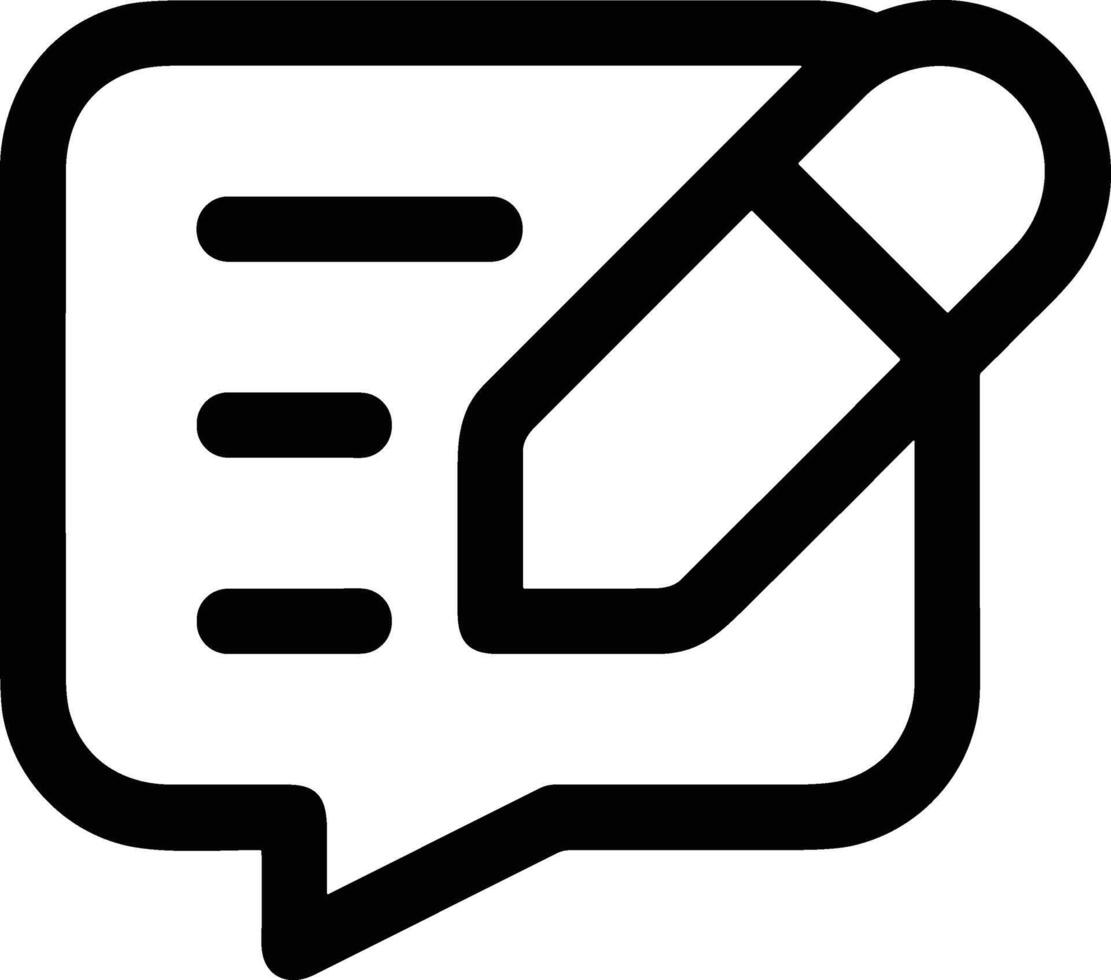 Comment icon symbol image for element design chat and communication vector