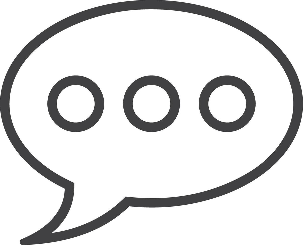 Comment icon symbol image for element design chat and communication vector