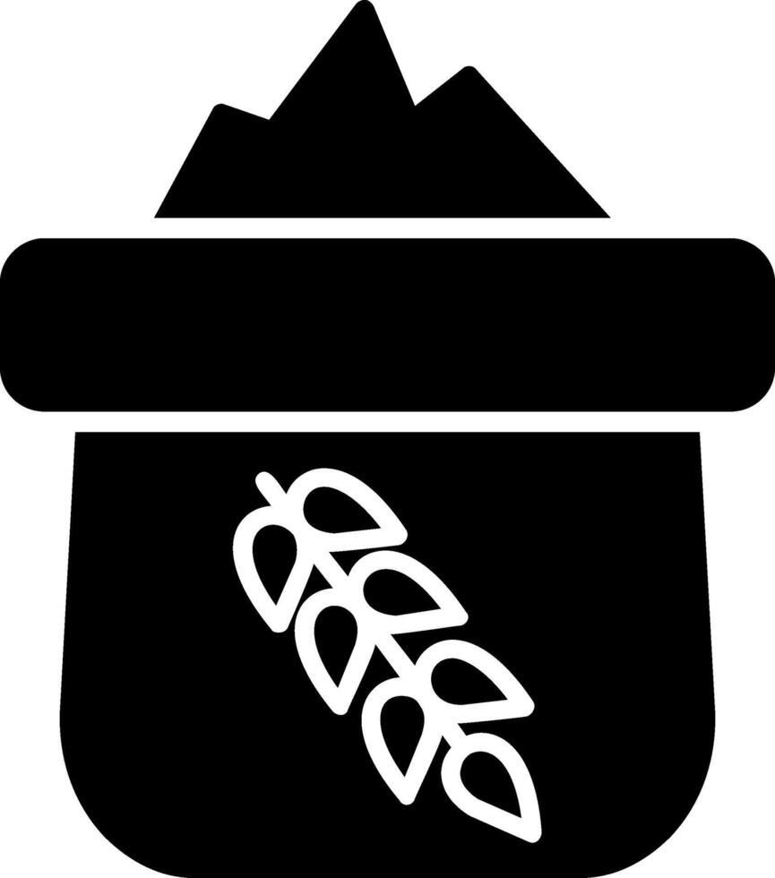 Flour Glyph Icon vector